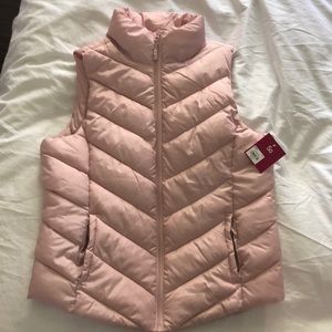 Light pink puffy vest